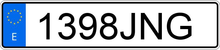 Numer rejestracyjny 1398JNG posiada MERCEDES C (205)