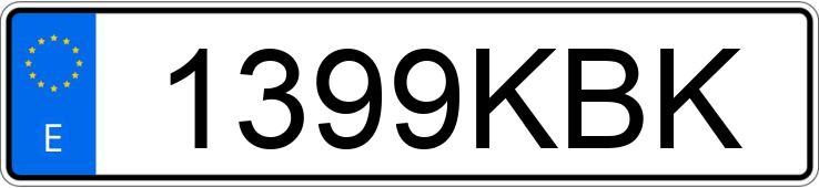 Numer rejestracyjny 1399KBK posiada TOYOTA AURIS