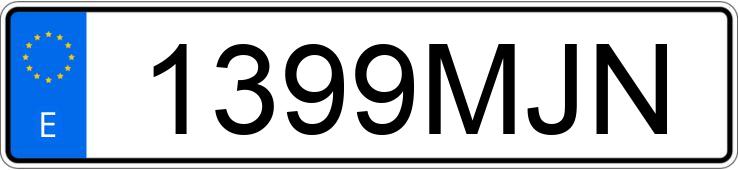 Numer rejestracyjny 1399MJN posiada AUDI A3