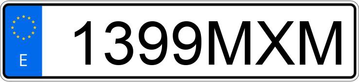 Numer rejestracyjny 1399MXM posiada BMW XM