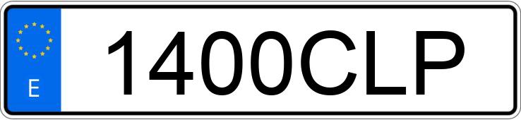 Numer rejestracyjny 1400CLP posiada PEUGEOT 406