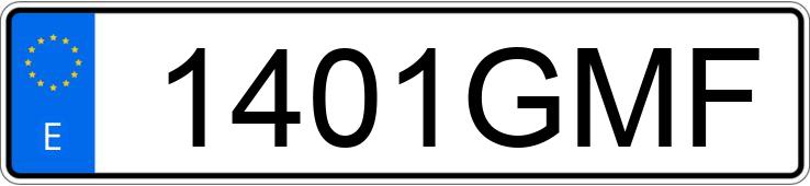 Numer rejestracyjny 1401GMF posiada CHEVROLET-GM CAMARO