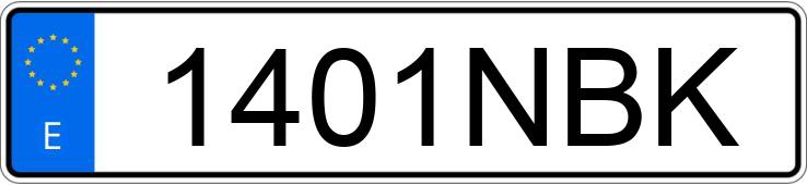 Numer rejestracyjny 1401NBK posiada TOYOTA PROACE