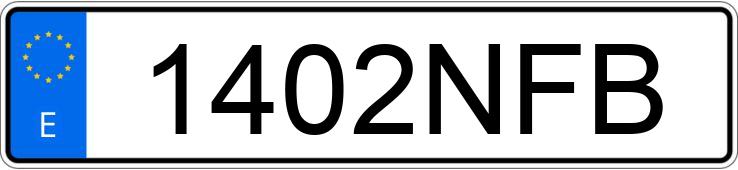 Numer rejestracyjny 1402NFB posiada TOYOTA RAV4