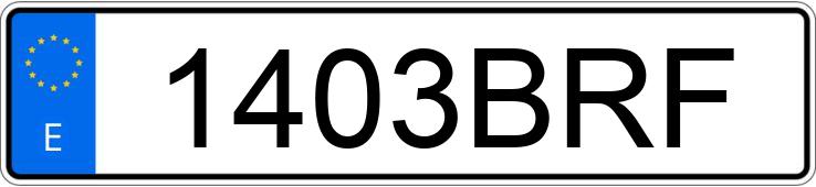 Numer rejestracyjny 1403BRF posiada NISSAN CABSTAR E