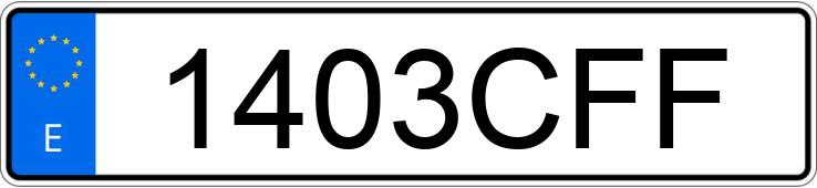 Numer rejestracyjny 1403CFF posiada GAS-GAS EC Numer rejestracyjny 1403CFF posiada GAS-GAS EC