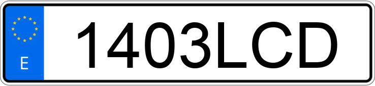 Numer rejestracyjny 1403LCD posiada MINI COUNTRYMAN