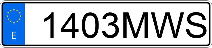 Numer rejestracyjny 1403MWS posiada LEXUS LBX