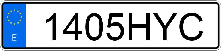 Numer rejestracyjny 1405HYC posiada SEAT LEON