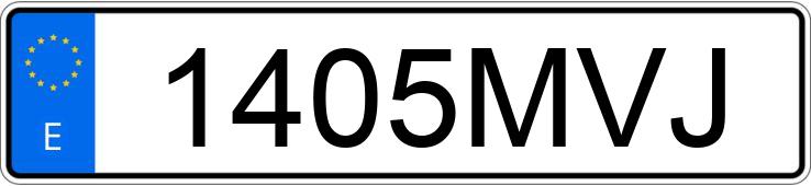 Numer rejestracyjny 1405MVJ posiada BMW CE