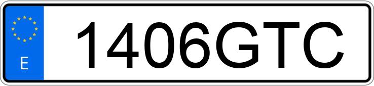 Numer rejestracyjny 1406GTC posiada PEUGEOT 207