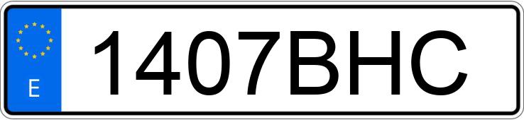 Numer rejestracyjny 1407BHC posiada VOLKSWAGEN GOLF