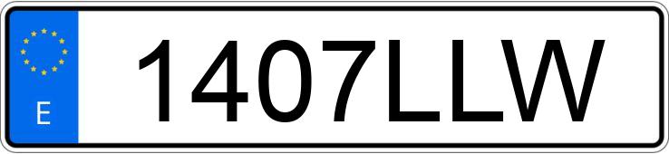 Numer rejestracyjny 1407LLW posiada DACIA SANDERO