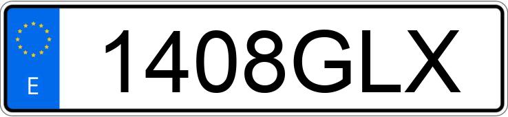 Numer rejestracyjny 1408GLX posiada MERCEDES C (204)