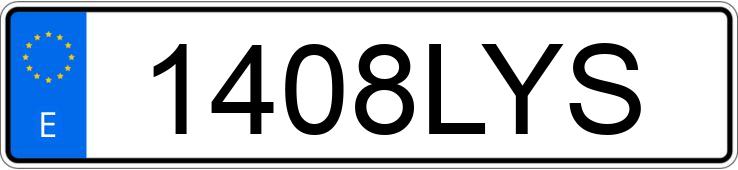 Numer rejestracyjny 1408LYS posiada KIA XCEED