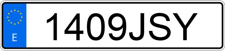 Numer rejestracyjny 1409JSY posiada BMW SERIE 4