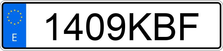 Numer rejestracyjny 1409KBF posiada VOLKSWAGEN SHARAN
