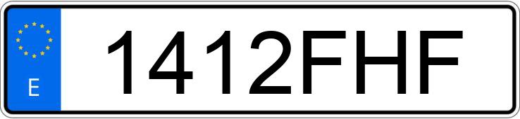 Numer rejestracyjny 1412FHF posiada SMART FORTWO COUPE