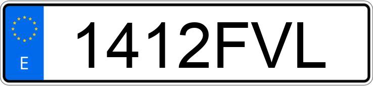 Numer rejestracyjny 1412FVL posiada VOLKSWAGEN PASSAT
