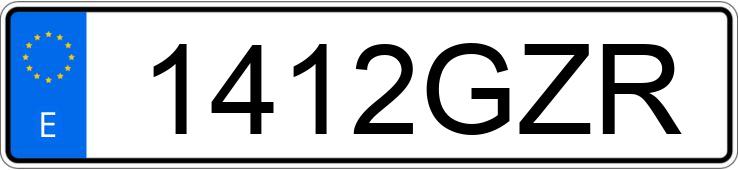 Numer rejestracyjny 1412GZR posiada MAN F 2000