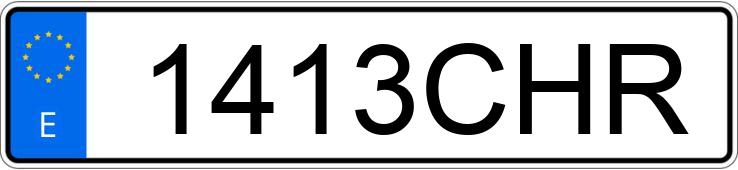 Numer rejestracyjny 1413CHR posiada RENAULT KANGOO