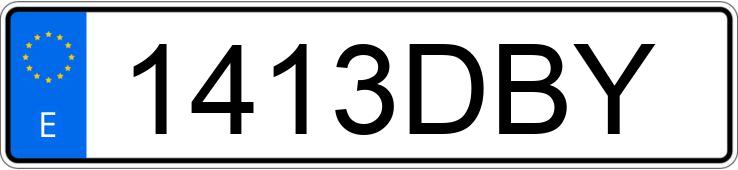 Numer rejestracyjny 1413DBY posiada CITROEN XSARA