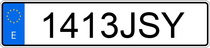 Numer rejestracyjny 1413JSY posiada PEUGEOT BOXER