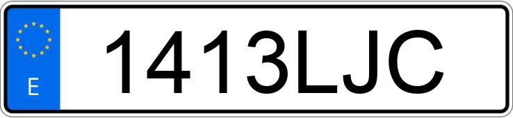 Numer rejestracyjny 1413LJC posiada MERCEDES VITO