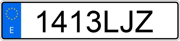 Numer rejestracyjny 1413LJZ posiada AUDI RS3 SPORTBACK