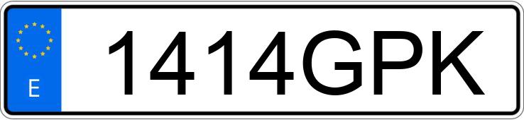 Numer rejestracyjny 1414GPK posiada KYMCO XCITING