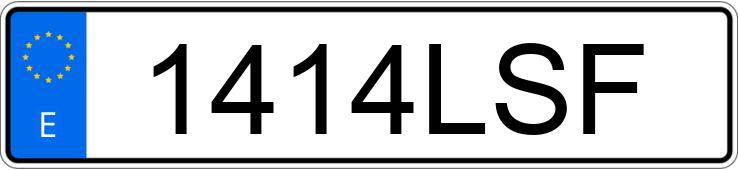 Numer rejestracyjny 1414LSF posiada CITROEN C4