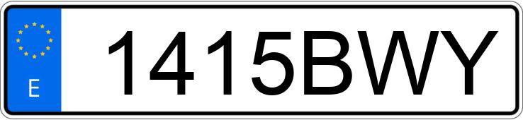 Numer rejestracyjny 1415BWY posiada SEAT IBIZA Numer rejestracyjny 1415BWY posiada SEAT IBIZA