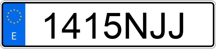 Numer rejestracyjny 1415NJJ posiada FORD MUSTANG MACH-E