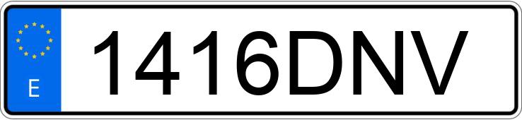 Numer rejestracyjny 1416DNV posiada BMW SERIE 3