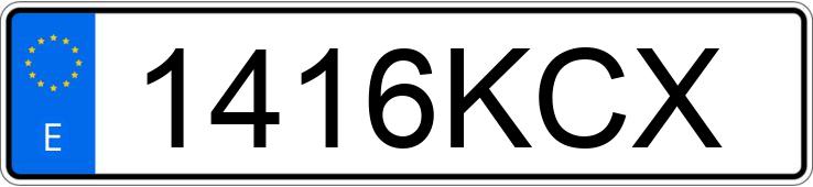 Numer rejestracyjny 1416KCX posiada MERCEDES C (204)