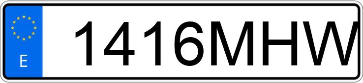 Numer rejestracyjny 1416MHW posiada SEAT LEON