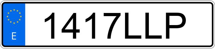 Numer rejestracyjny 1417LLP posiada VOLKSWAGEN PASSAT