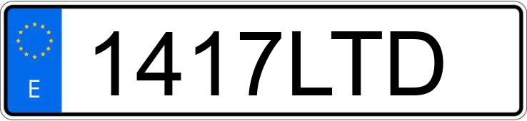 Numer rejestracyjny 1417LTD posiada MERCEDES CLA (118)