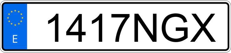 Numer rejestracyjny 1417NGX posiada MERCEDES SPRINTER