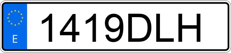 Numer rejestracyjny 1419DLH posiada RENAULT CLIO