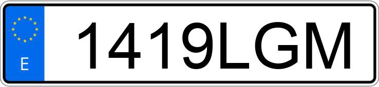 Numer rejestracyjny 1419LGM posiada TOYOTA COROLLA