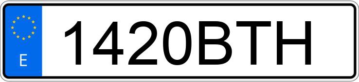 Numer rejestracyjny 1420BTH posiada AUDI A4