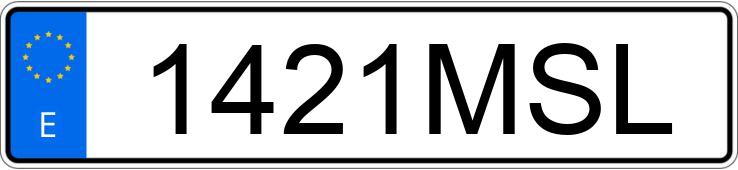 Numer rejestracyjny 1421MSL posiada BYD SEAL