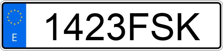 Numer rejestracyjny 1423FSK posiada AUDI A4
