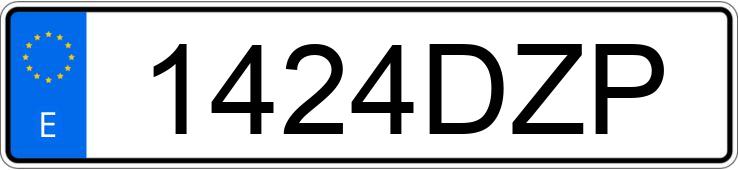 Numer rejestracyjny 1424DZP posiada CITROEN C3