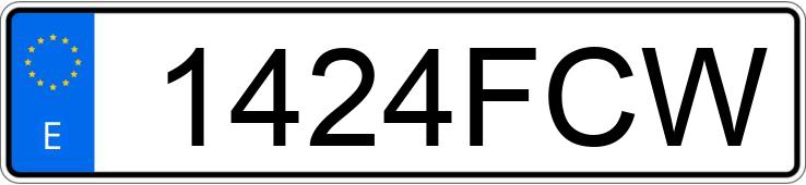 Numer rejestracyjny 1424FCW posiada CITROEN C4