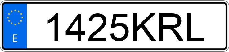 Numer rejestracyjny 1425KRL posiada FORD TRANSIT