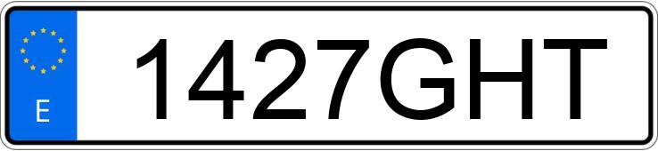 Numer rejestracyjny 1427GHT posiada SEAT IBIZA
