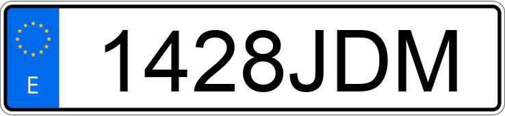 Numer rejestracyjny 1428JDM posiada VOLKSWAGEN POLO