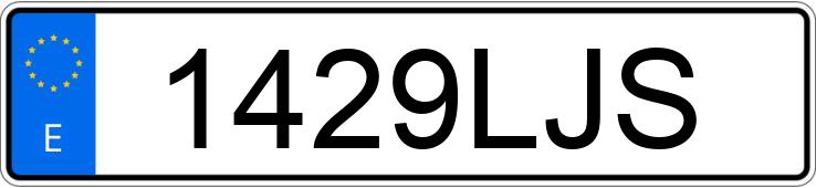Die Registrierungsnummer 1429LJS hat MERCEDES CLA (118)